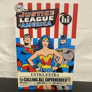 JUSTICE LEAGUE of AMERICA Bath Bomb Box Set 2024 WONDER WOMAN BATMAN SUPERMAN